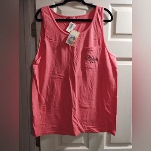 NWT The Famous Memphis Peabody Hotel Coral Tank Top with Pocket
